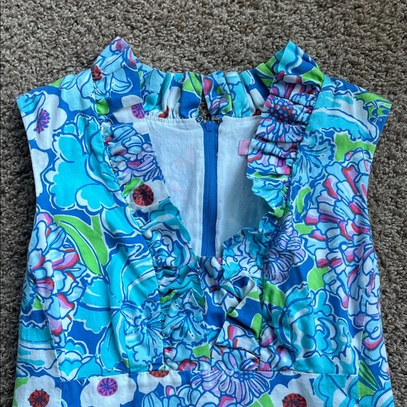 Lilly Pulitzer Blue and Pink Floral Mini Dress - Picture 2 of 9